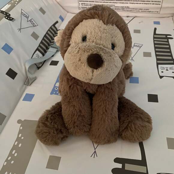 Jellycat Other - Jellycat Medium Smudge Monkey Plush Stuffed Animal Rare